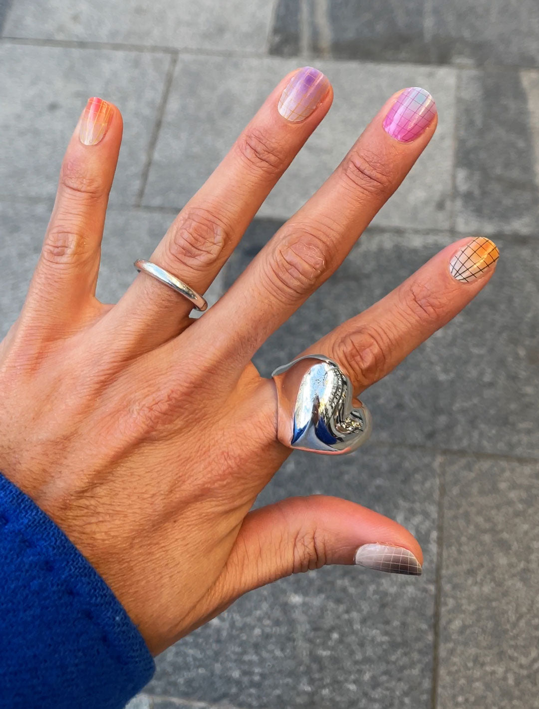 Caught in the Net Nail Stickers