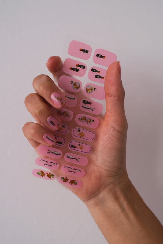 Asian Restaurant Nail Stickers