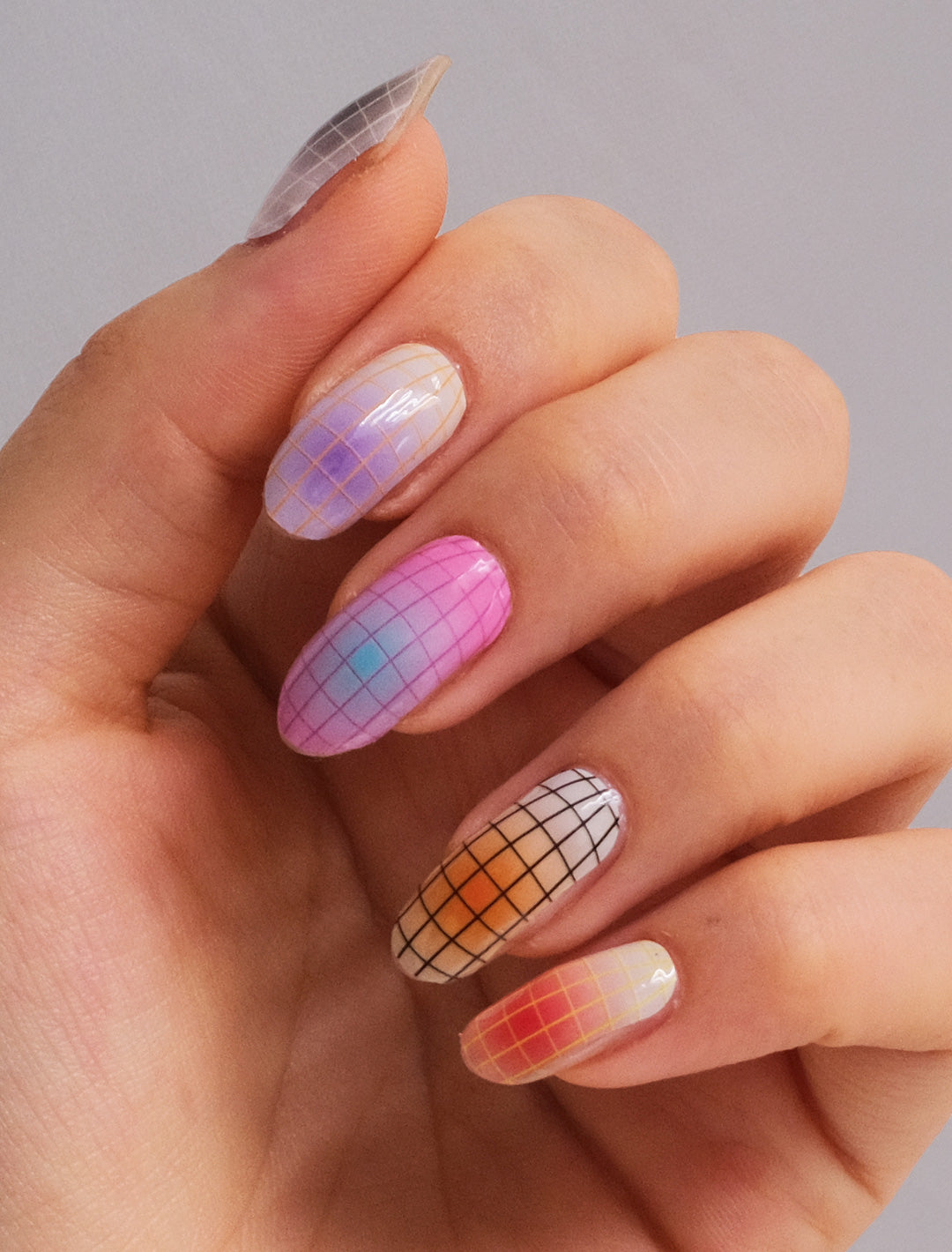 Caught in the Net Nail Stickers